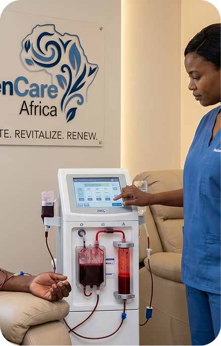 Patient undergoing Cool Sculpting session
